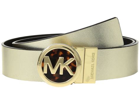 michael kors belt gold buckle|Michael Kors belt women's.